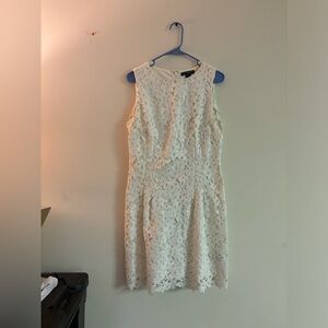 Lauren Ralph Lauren Ivory Lace Dress | Fully Lined | Size 12 | Classic Elegant